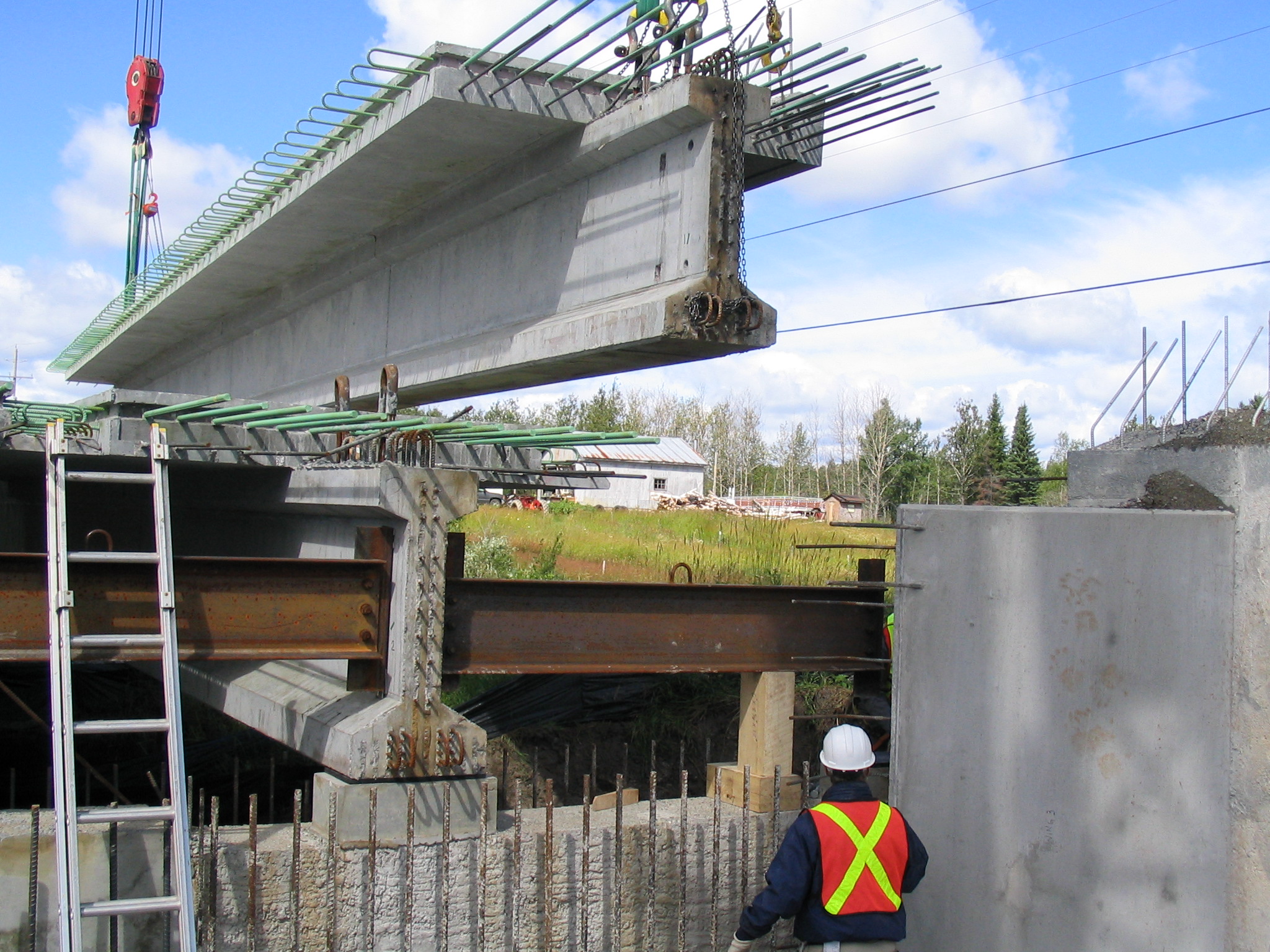 Total Precast - Moose Creek Girder Installation